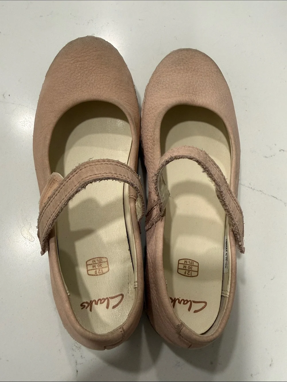 Clarks Girls Blush Pink Mary Jane Dress Shoes